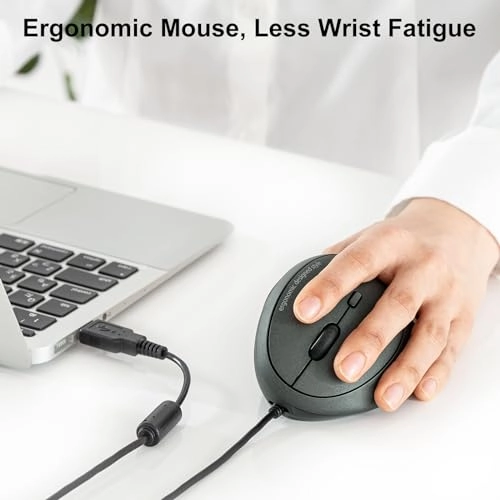 Left Handed Ergonomic Vertical Mouse - USB