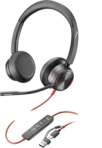 Blackwire 8225 - Wired Headset + USB-C/A Adapter