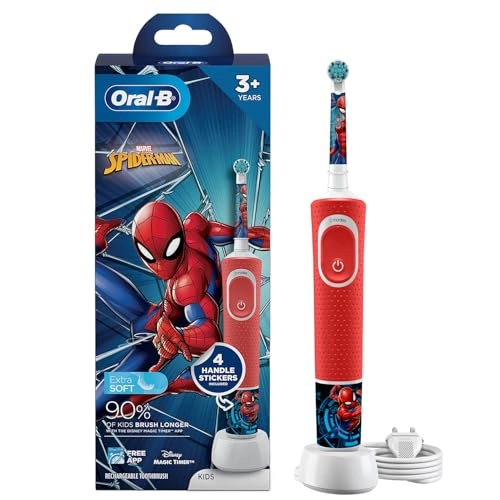 Kids Battery Brush - Spiderman 3+ Years