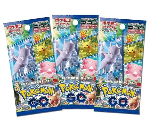 Pokemon GO Booster Pack - 4x 6 cards + Toploader
