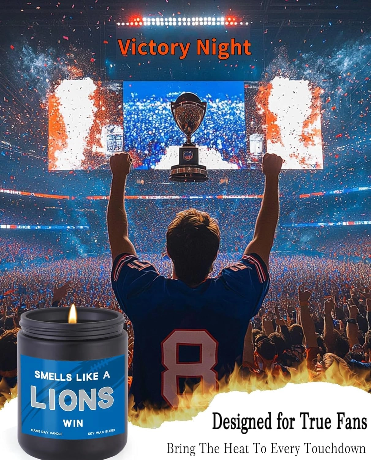 Smells Like A Lions Win Scented Candle