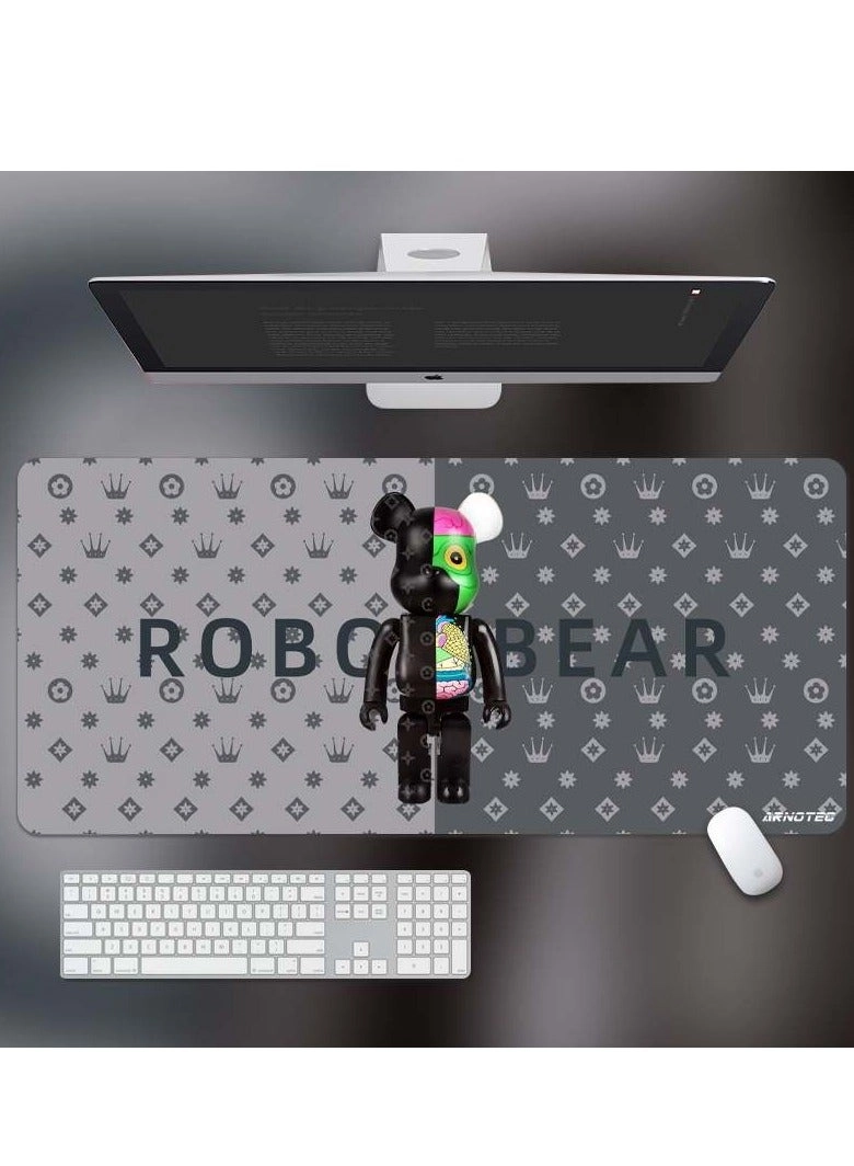 Bearbrick Natural Rubber Gaming Mouse Pad - 80x30 cm