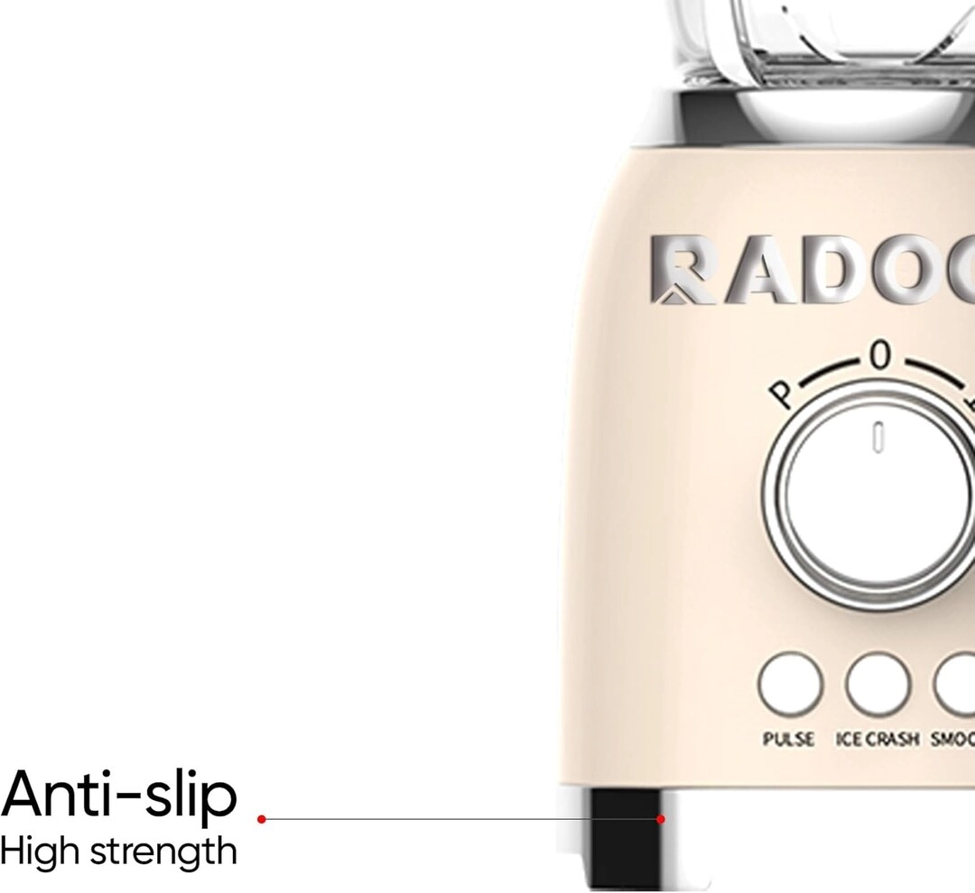 Retro Style Blender - 1.1 To 1.9 L black