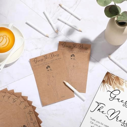 Guess The Dress Bridal Shower Game - 50 pieces