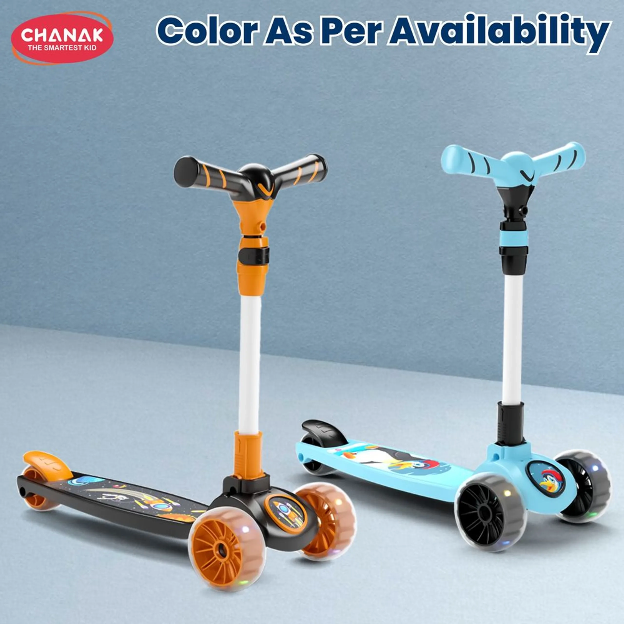 Go Rider Kick Scooter – LED Foldable