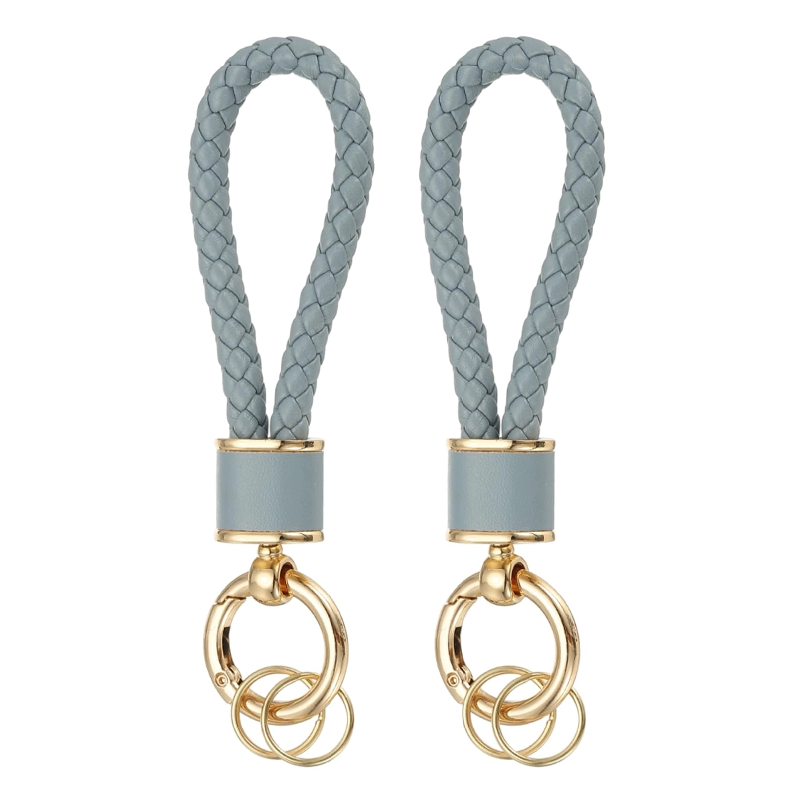 Braided Leather Keychain - Animal