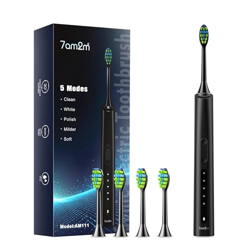 Sonic Electric Toothbrush - 40000VPM 5 Modes 4 Brush Heads