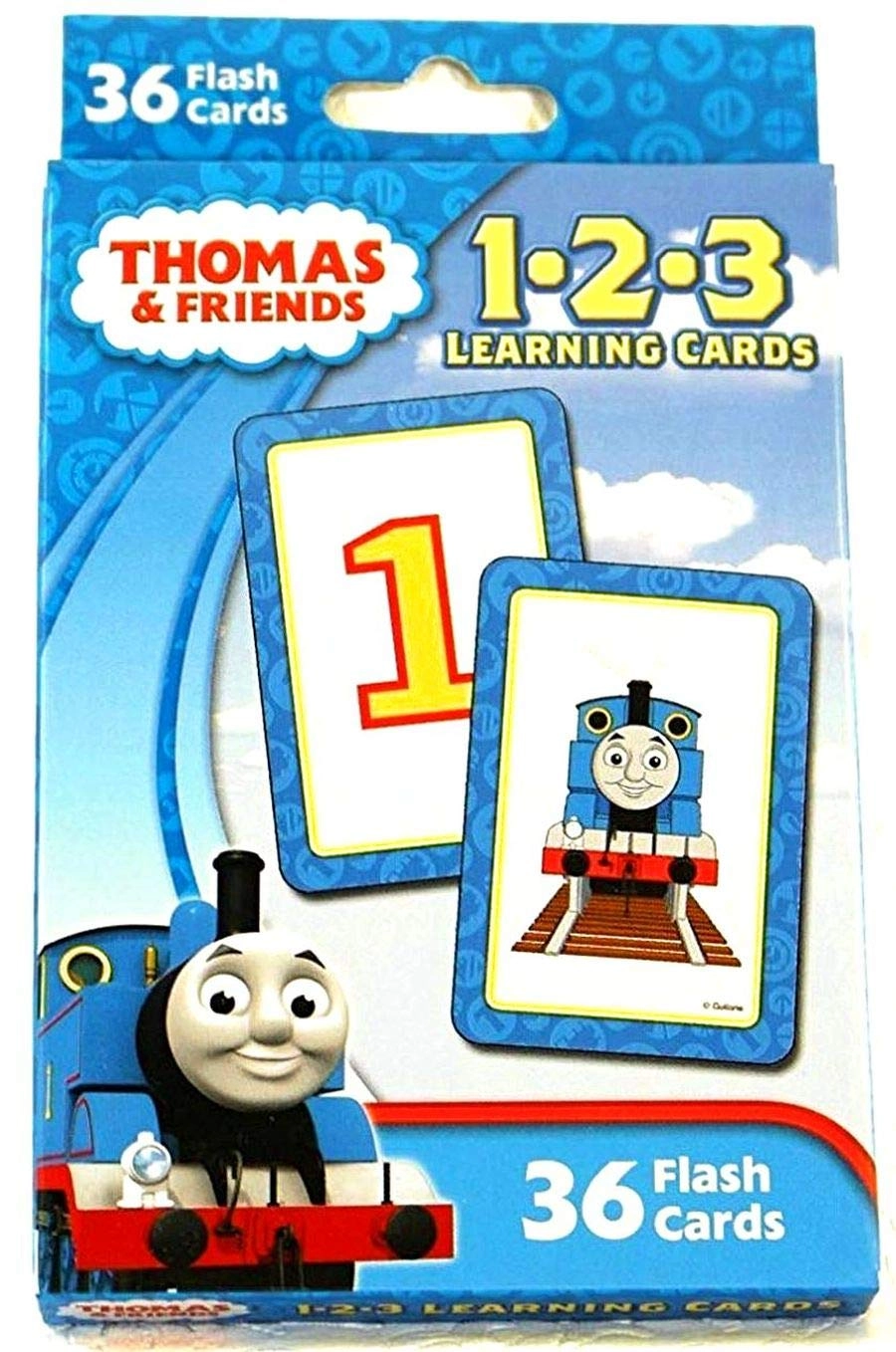 Bendon Publishing Thomas the Train and Friends 1 2 3 Learning Cards - 36 pieces