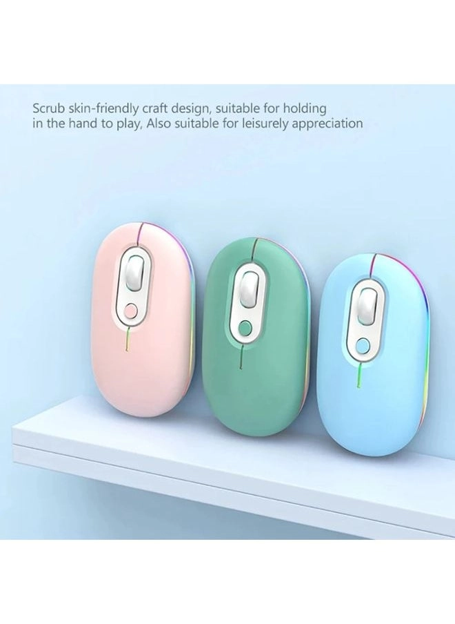 Rechargeable Illuminated Silent Wireless Mouse - Wireless