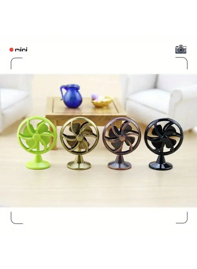 Generic Dollhouse Electric Fan - Copper 1:6 1:12