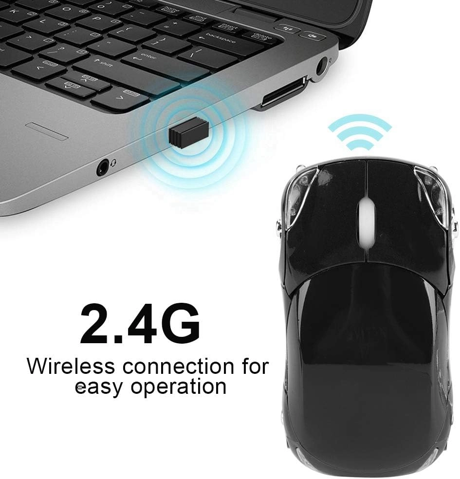 e Sport Car Shaped Wireless Mouse - 2.4G Wireless