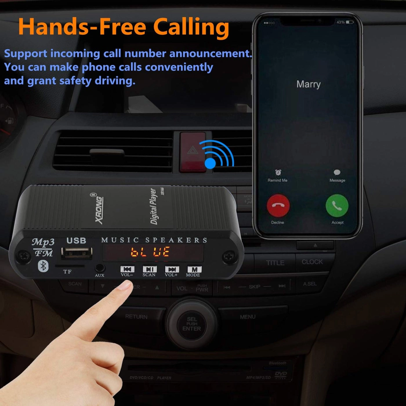 Bluetooth Audio Receiver - Bluetooth 4.2 3.5mm cigarette lighter power adapter