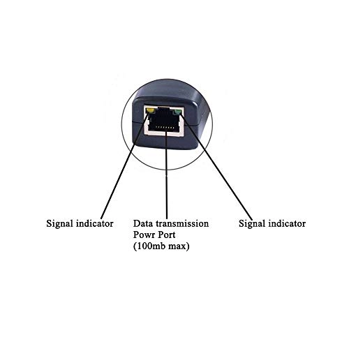 POE Splitter - 24V 15.4W One IEEE802.3 100 Megabits Per Second