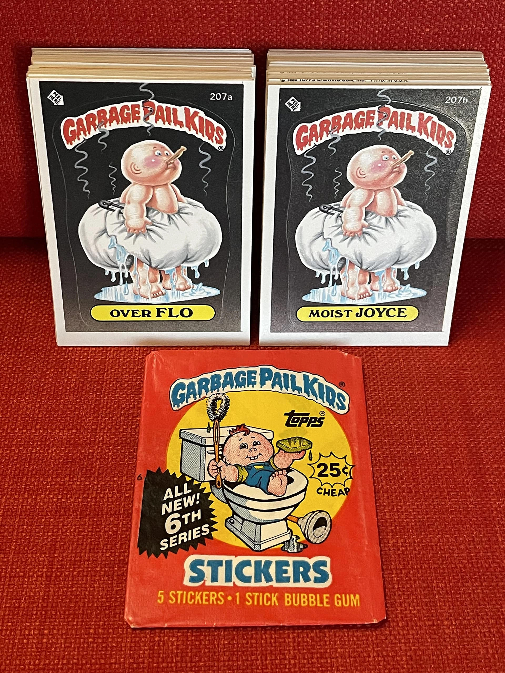 Topps Garbage Pail Kids Original 1980's Series 6 Complete Set