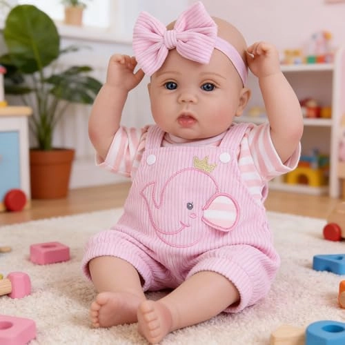 Reborn Baby Doll - 18 Inches Silicone Ages 3+