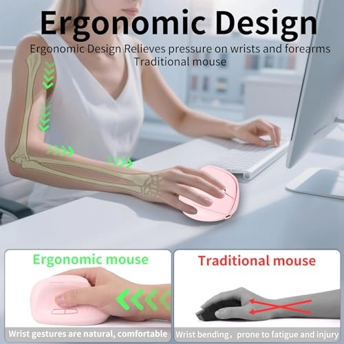 Left Handed Vertical Ergonomic Mouse - USB