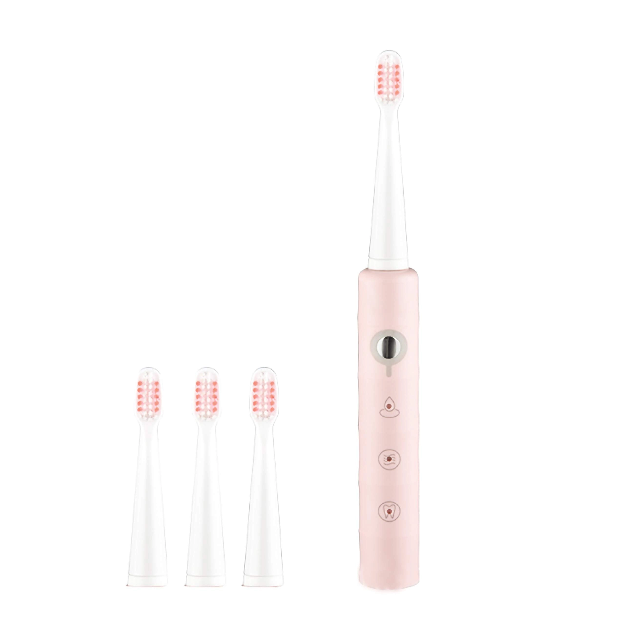 Generies Electric Rechargeable Toothbrush - Ultrasonic USB Rechargeable 4 Brush Heads