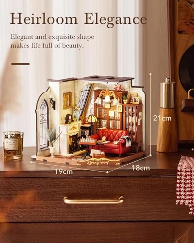 DG175 - DIY Miniature House Kits Wood 21 x 18 x 17 centimeters