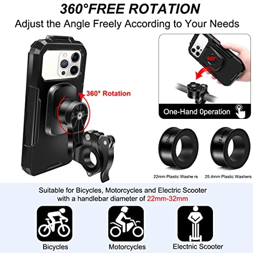 Handlebar Mobile Phone Holder - Waterproof 360° 4.7-6.1 inch