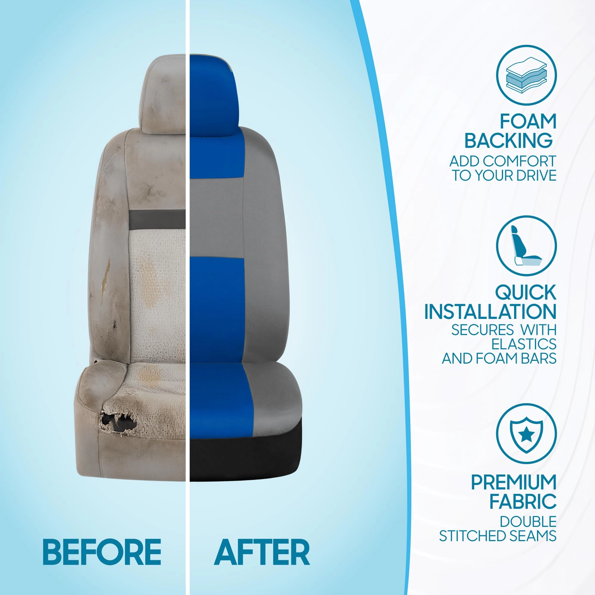 PolyPro Car Seat Covers - Solid Beige Universal Fit