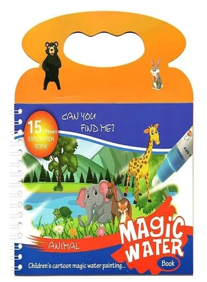 Water Magic Drawing Book - 15 Page Reusable Fruits Theme