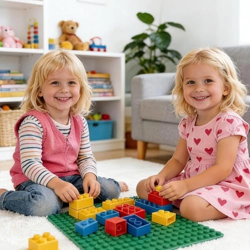 Large Building Block Base Plates - 2pcs
