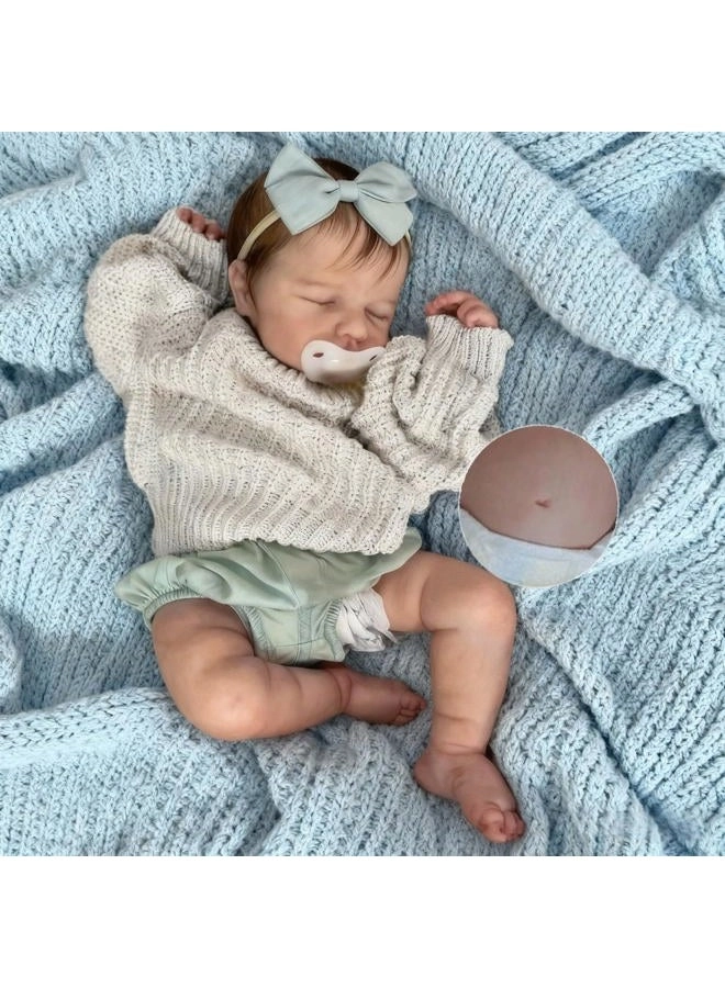 Nanjing Tianzeng Gifts Co.,Ltd LouLou Reborn Baby Doll - 20 inches Silicone Vinyl Girl Ages 3+