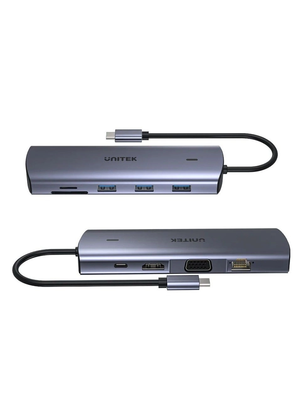 D1113A - 9-in-1 USB-C Hub 3x USB-A 5Gbps HDMI 4K@30Hz PD 100W