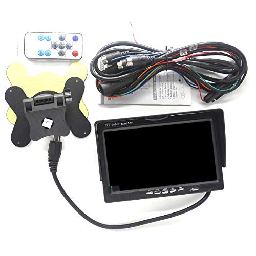 Car Rearview Quad Split Monitor - 7 Inches
