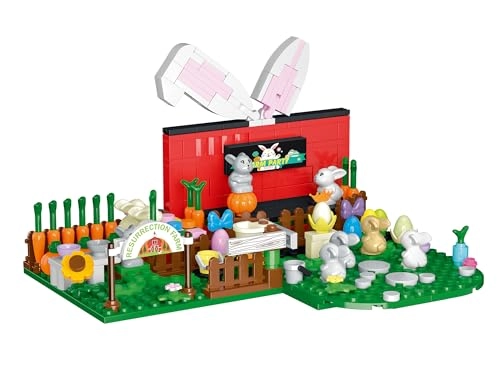 Easter Bunny Farm Building Blocks - bunny 445 pcs