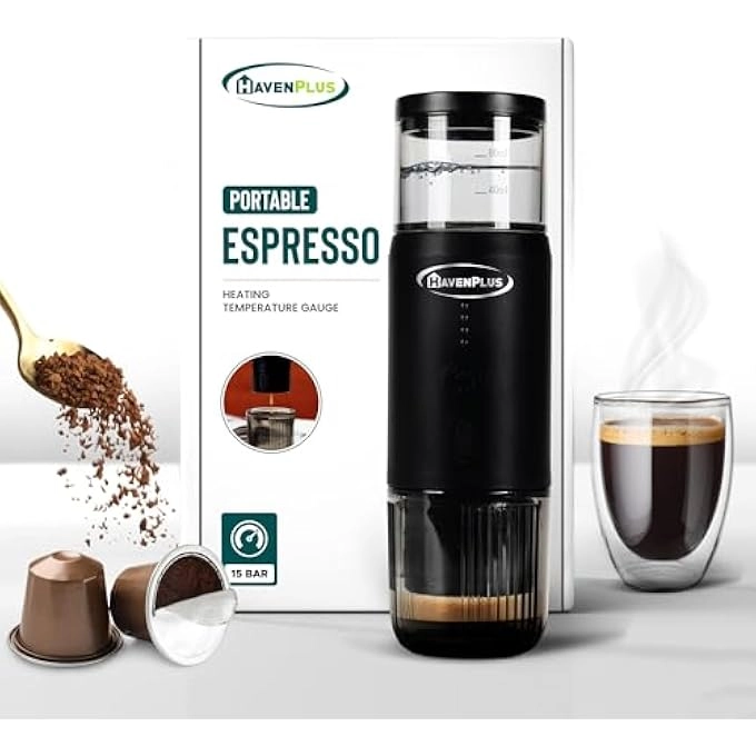 Portable Espresso Machine Rechargeable 15-Bar 7500mAh 152992