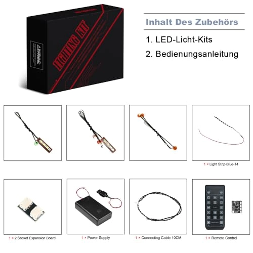 Remote Control Light Kit for Lego 21343 Viking Village - Remote control LED Battery Powered