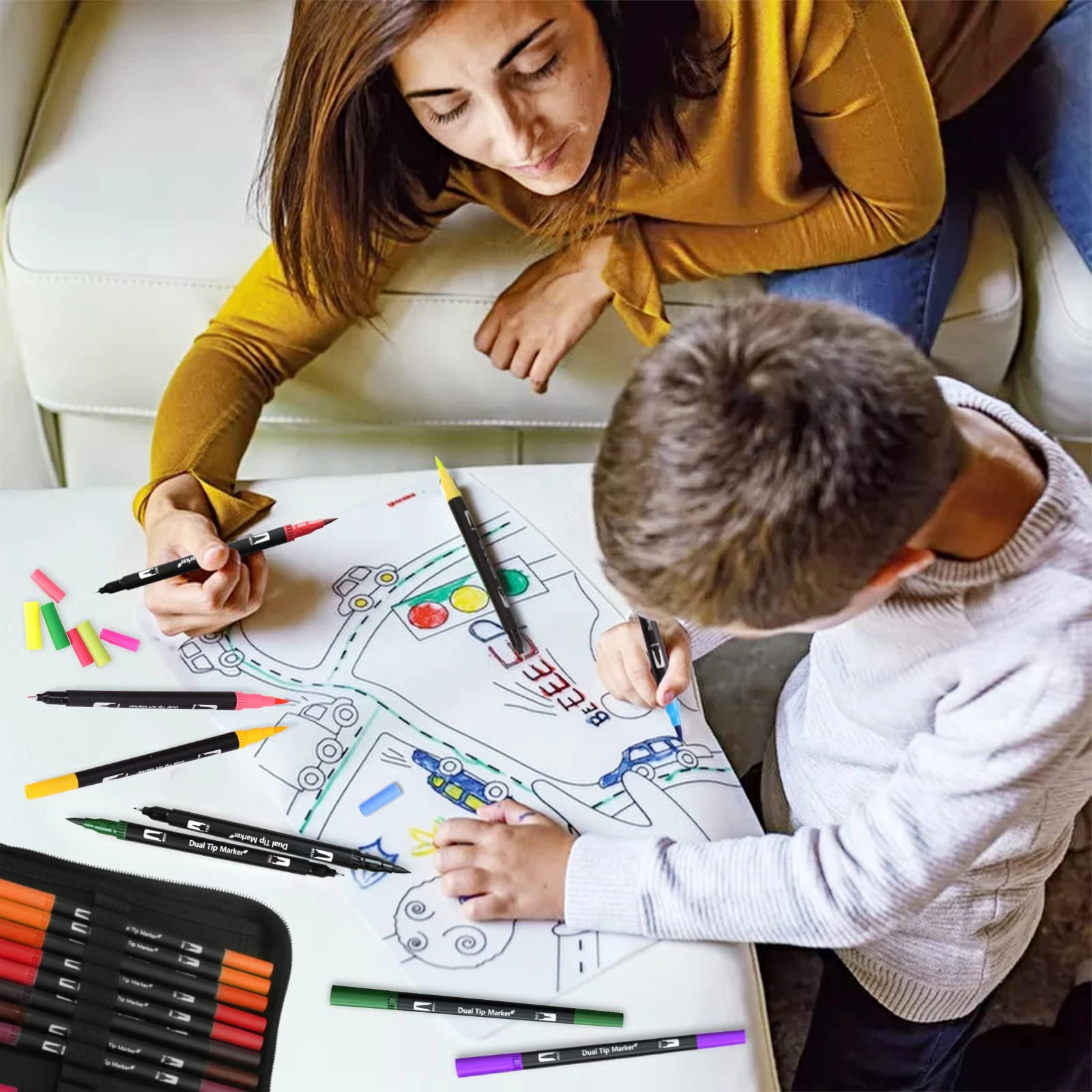 Colouring Pens - 100 pens 100 Colours 0.4mm,1-2mm