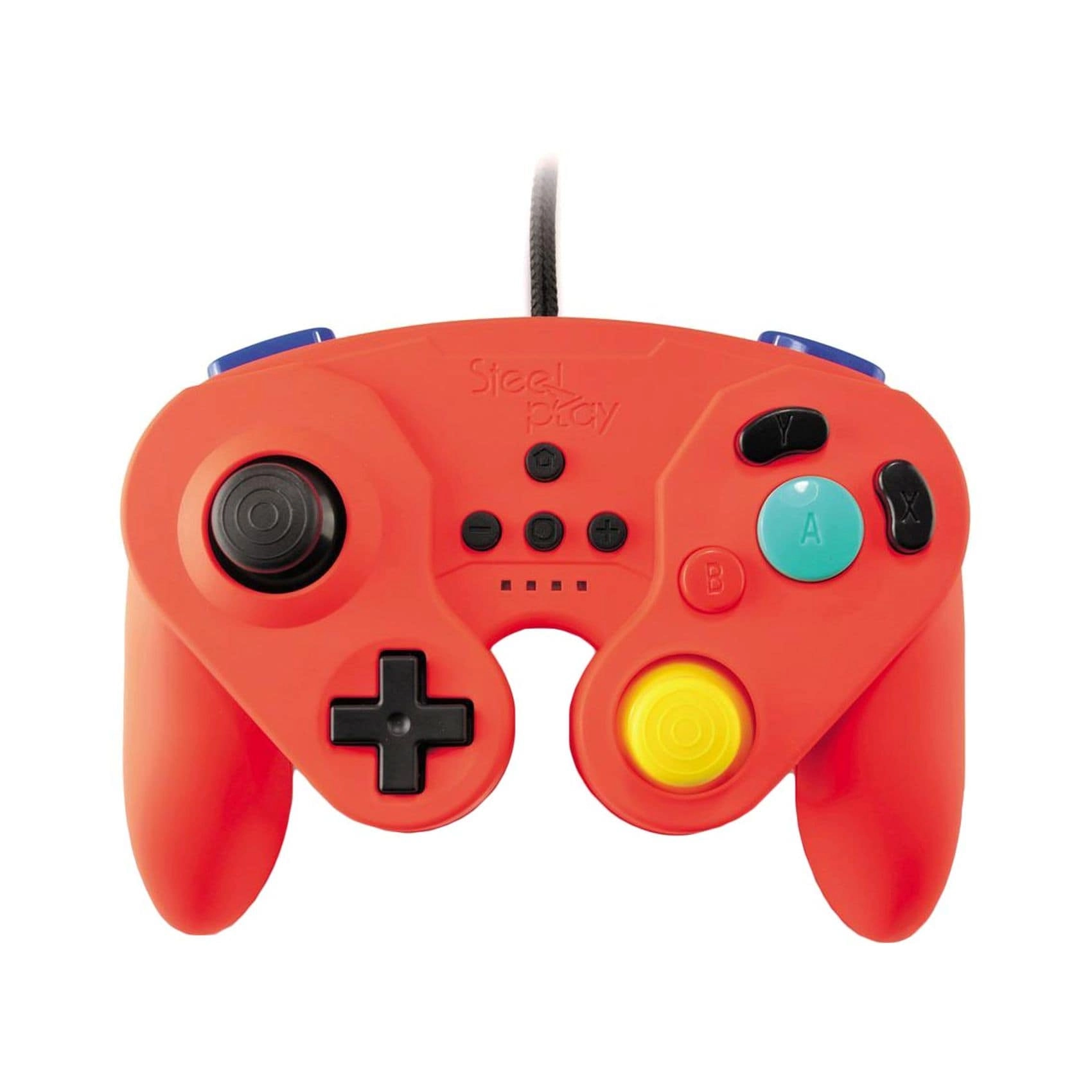 DIGITRONICS Wired Retro Gaming Pad - Red Nintendo Switch