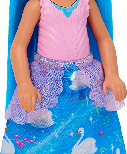 Barbie Chelsea - Blue Hair White Headband Colorful Printed Skirt Ages 3+