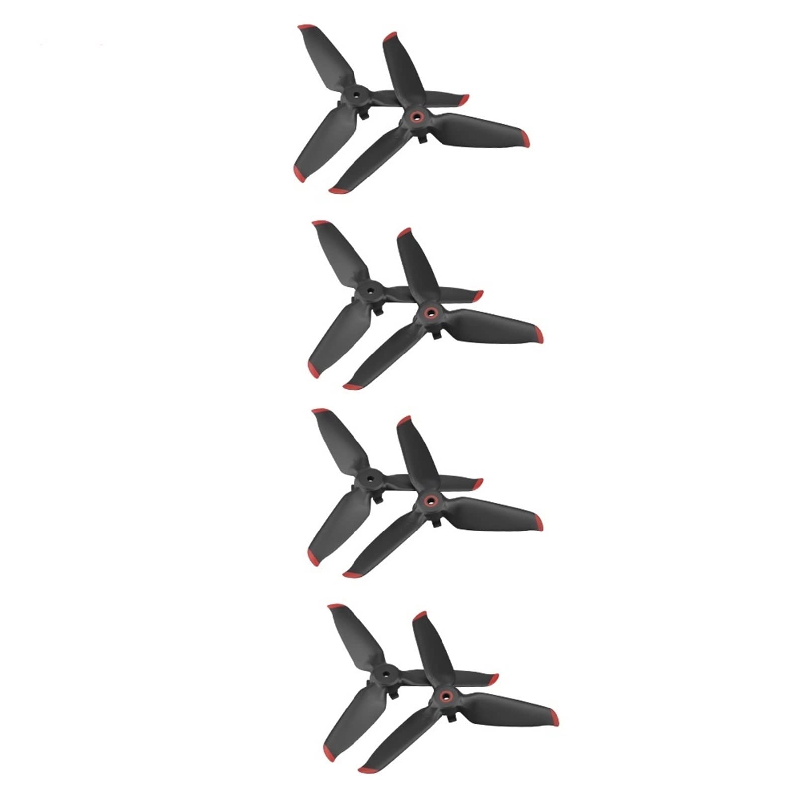 Yurefax Store 5328S Propellers - Quick Release Red Edge 4 pair