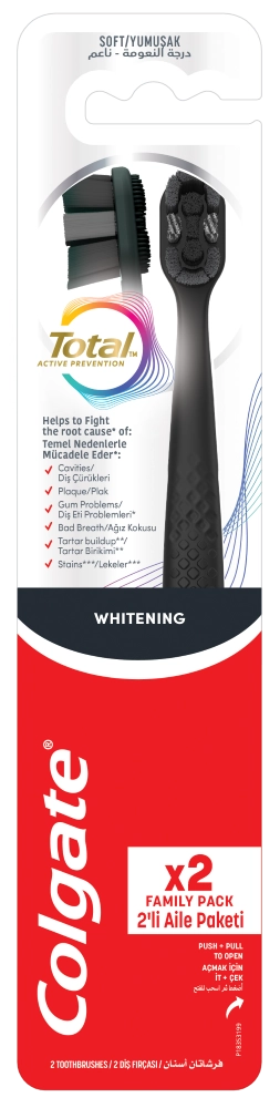 Colgate Total White Toothbrush - Soft 2-Piece Pack