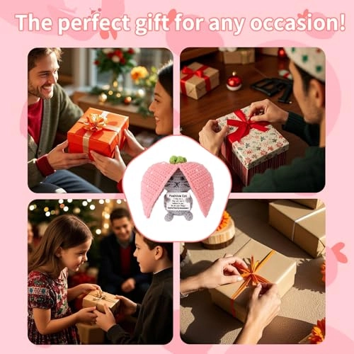 Strawberry Cat 13 cm Crochet