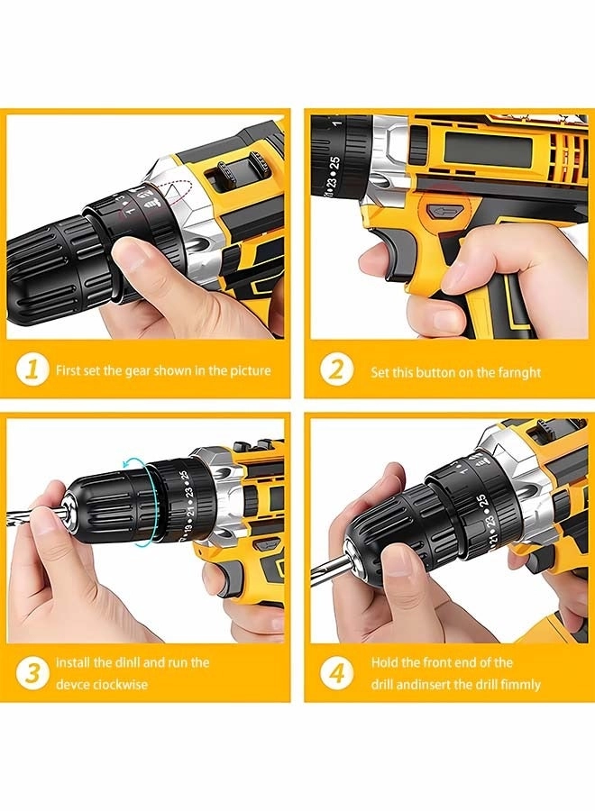 21v rechargeable drill - 2.0Ah lithium-ion 3/8-inch