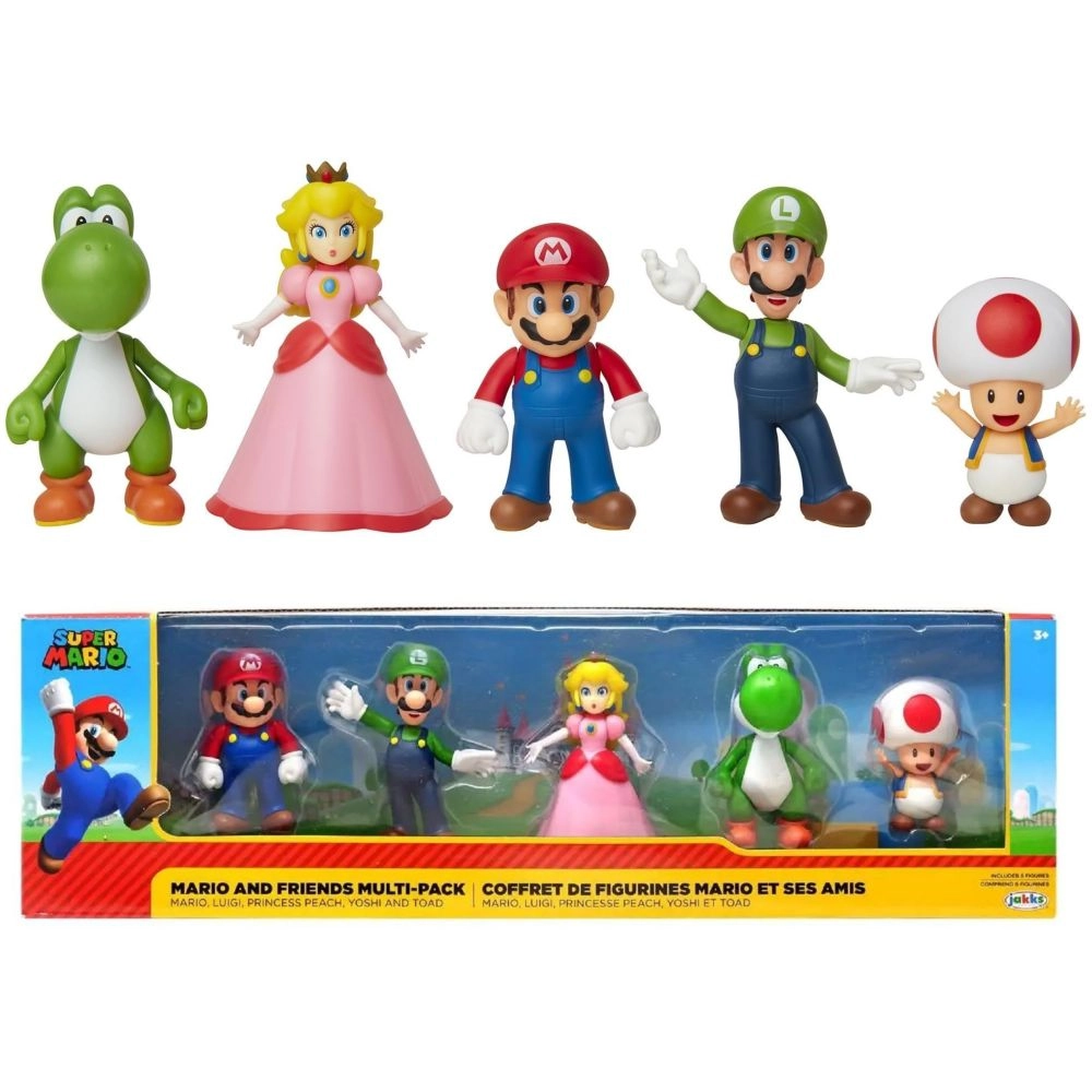 JAKKS Pacific Mario and Friends Multi-Pack (40090) 5 pcs