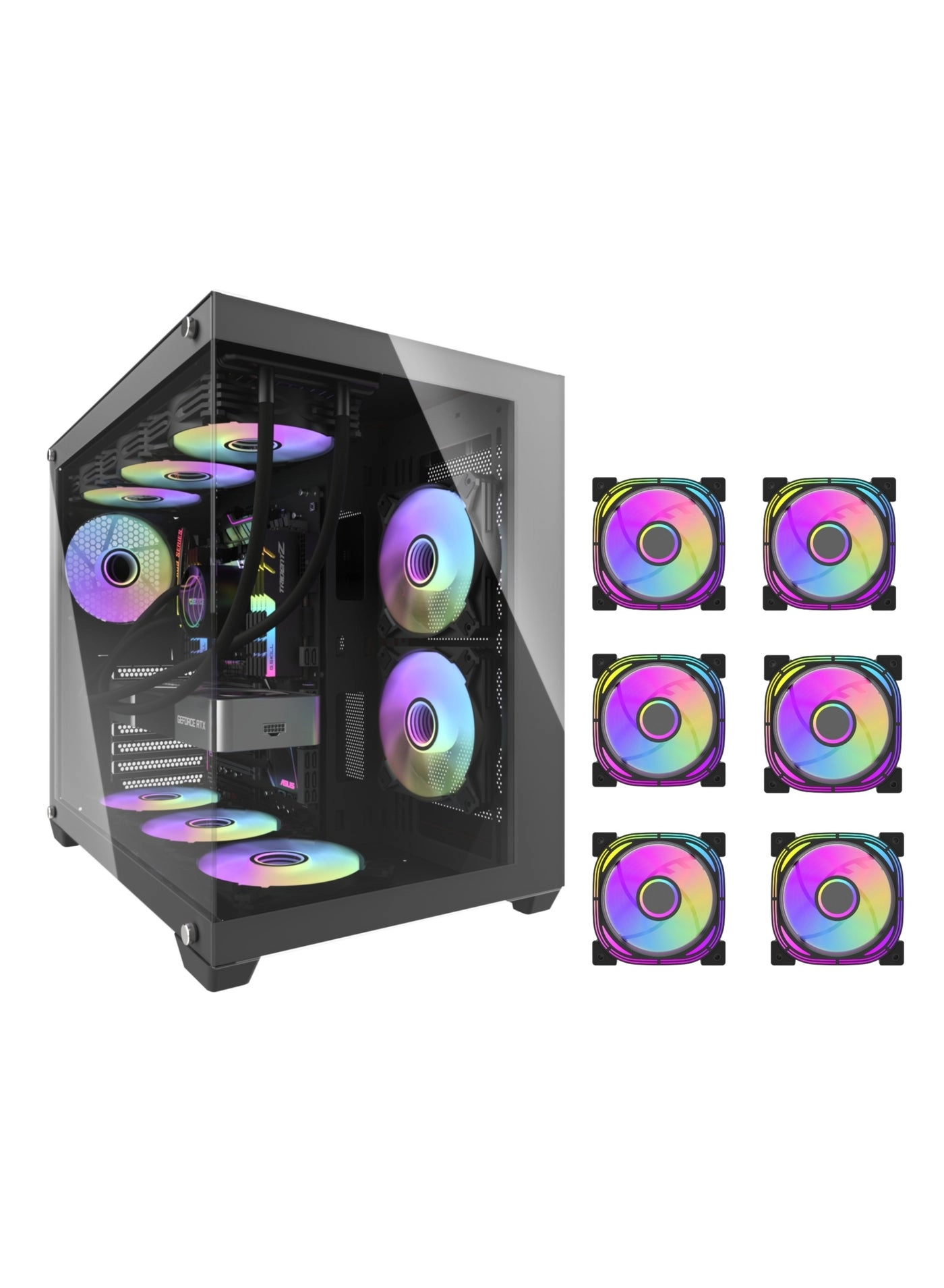 darkFlash C285P - Dual Glass Mid Tower