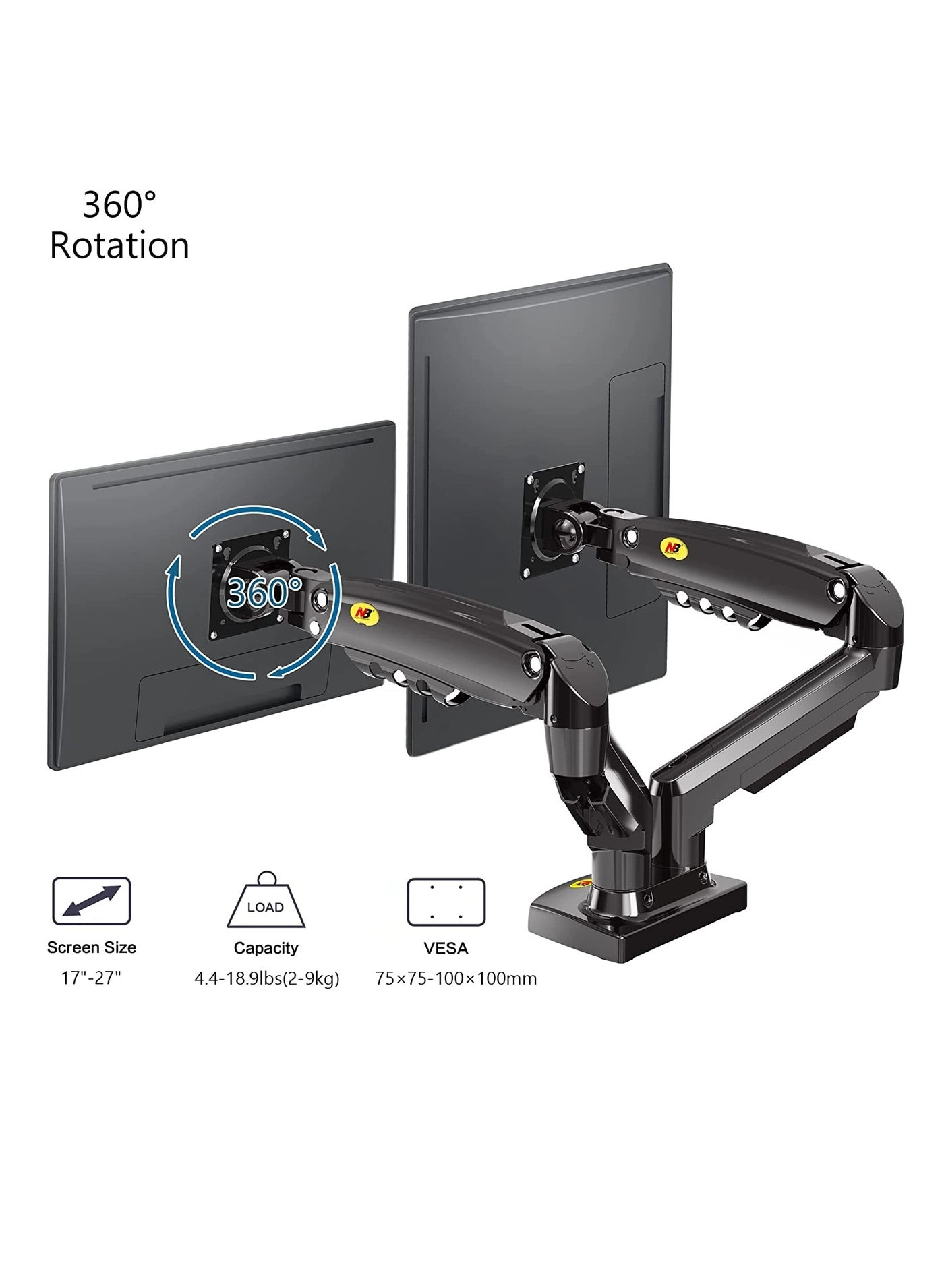 F160B - Dual 17-27 Inch