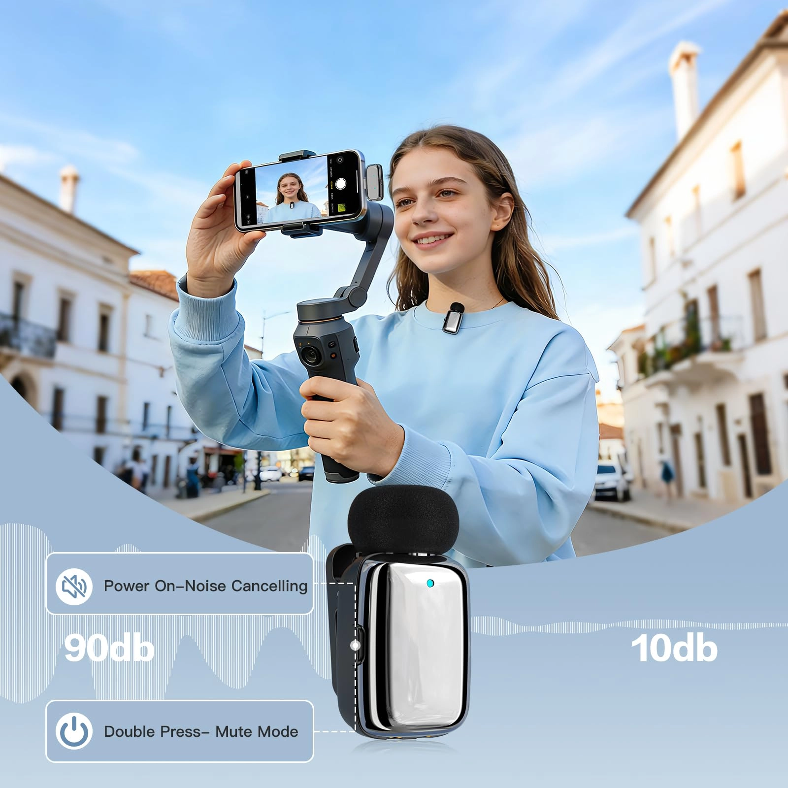 M6 Wireless+USB+Lightning Microphone