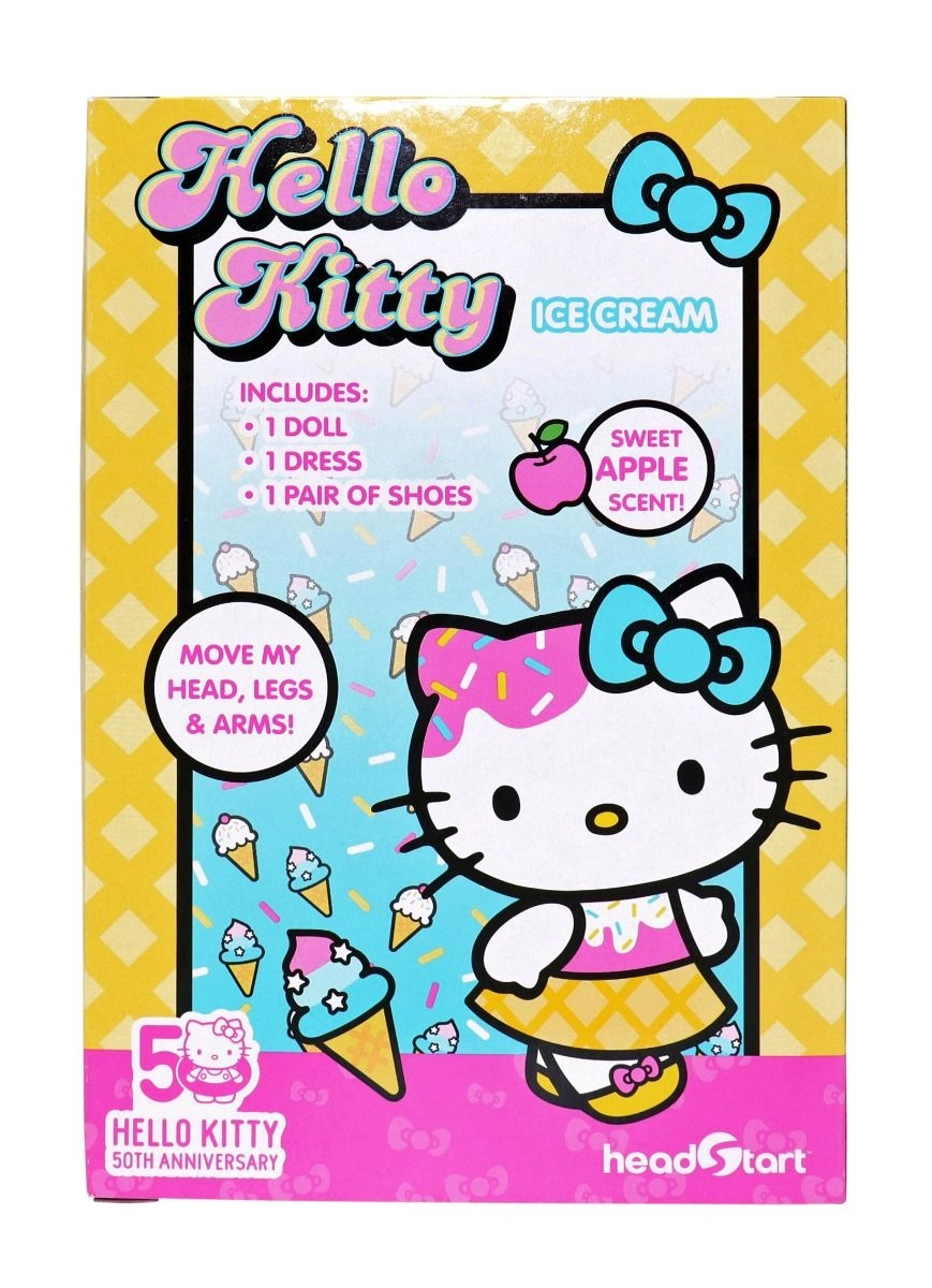 Hello Kitty Ice Cream Doll - 4-Inch Sweet Apple Scent Ages 3+