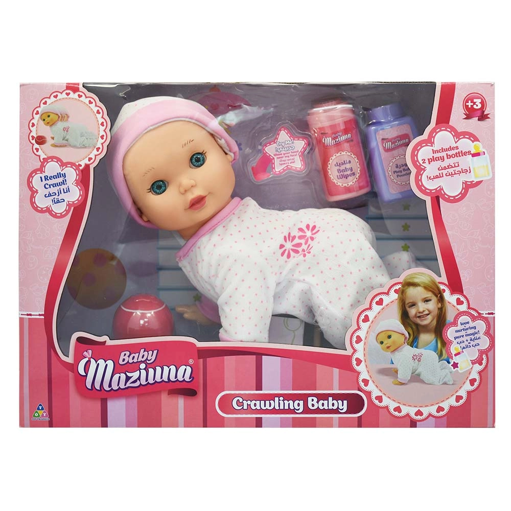 Crawling Baby - 3-6 years Includes play baby powder, baby wipes and ball