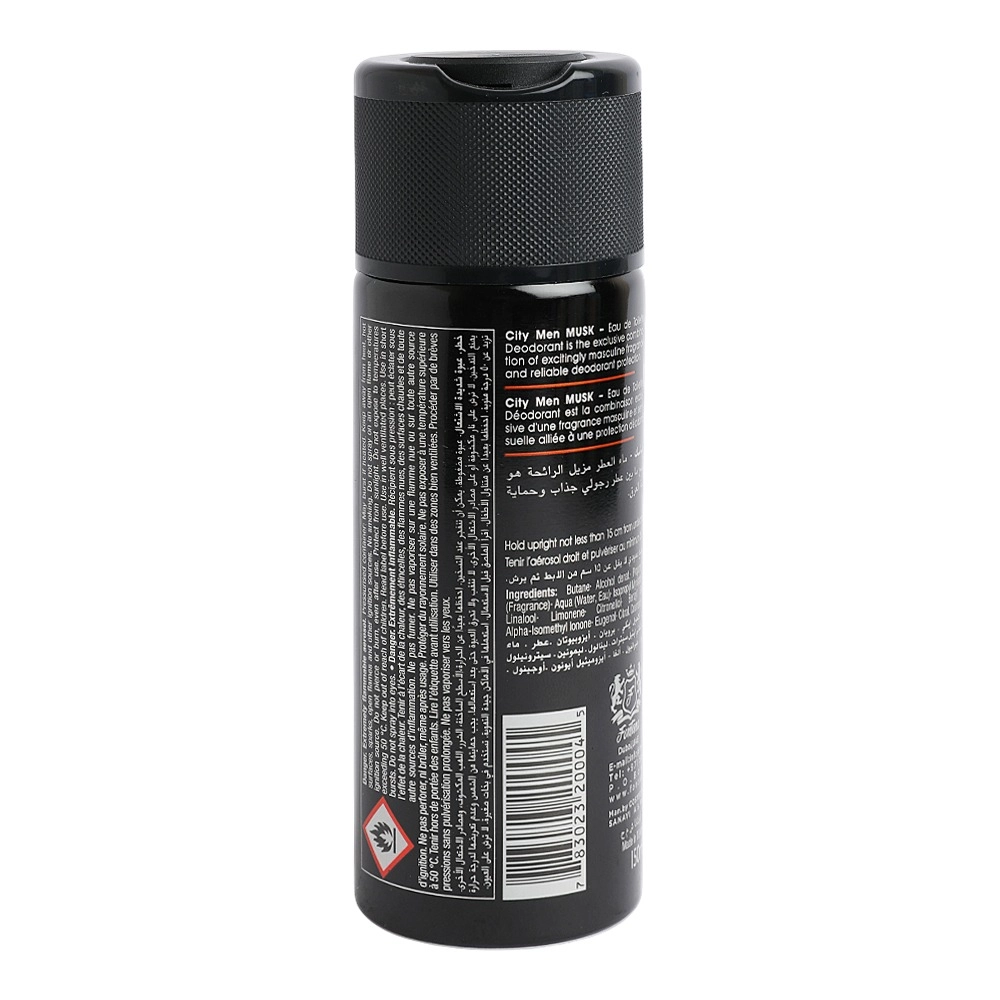 No Aluminium Salt Musk Eau de Toilette Deodorant - 150 ml