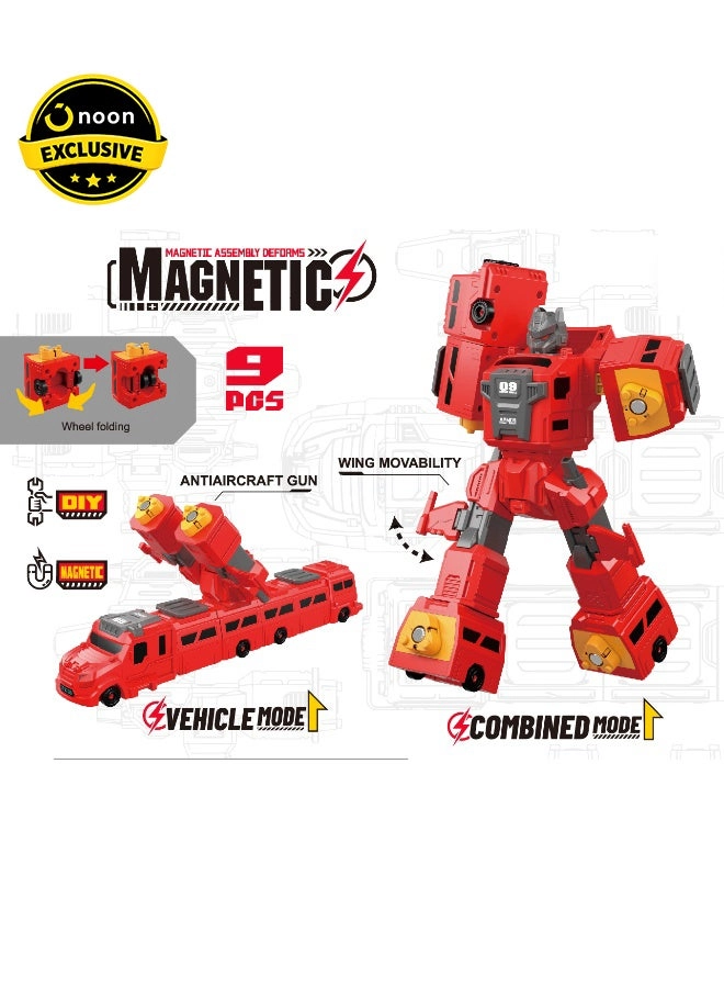 Magni Mates Transformer - (9 pcs.) Red