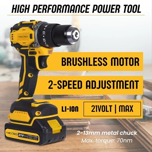 Cordless Drill - 21V 2000mAh