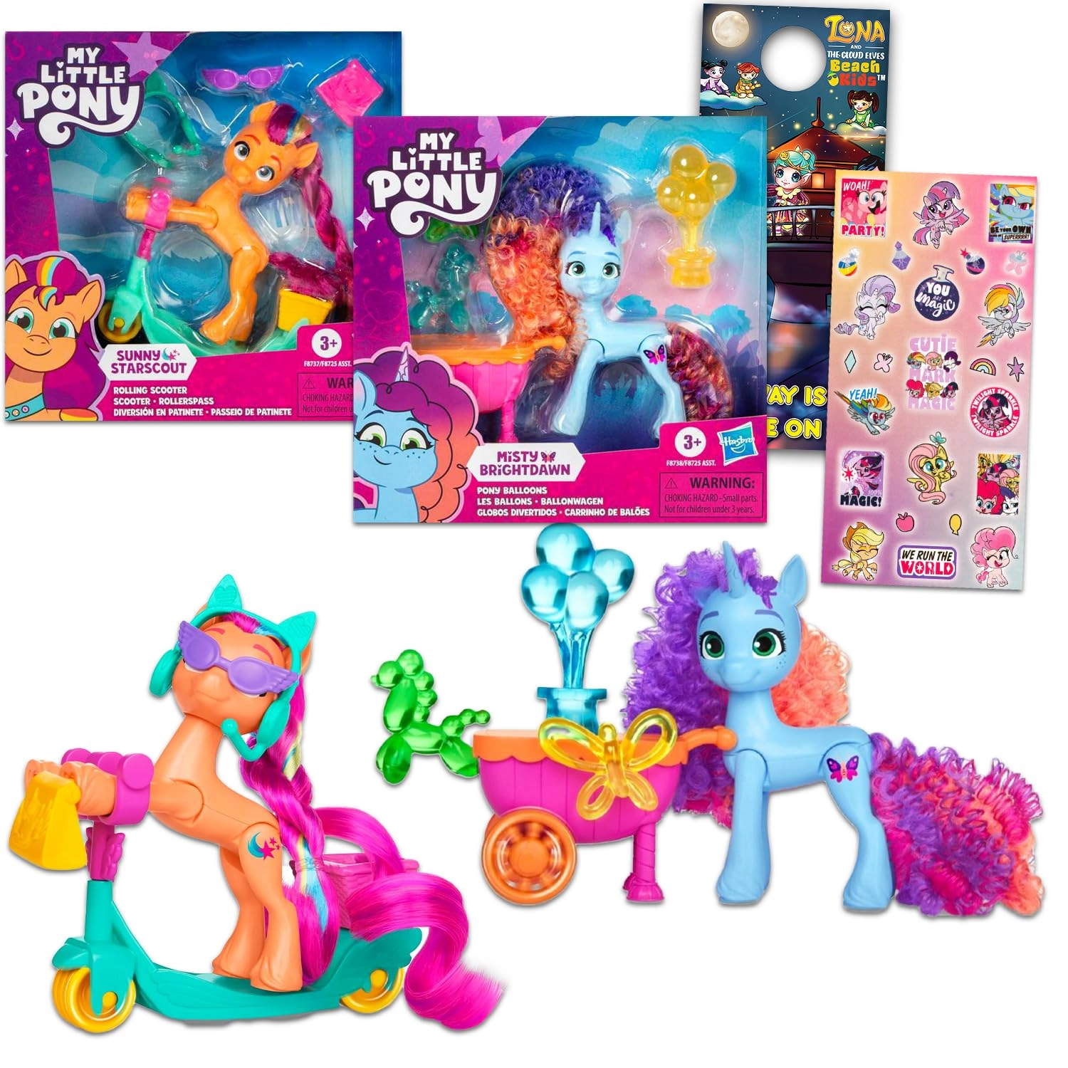 Officially Licensed Components Misty Brightdawn + Sunny Starscout - My Little Pony