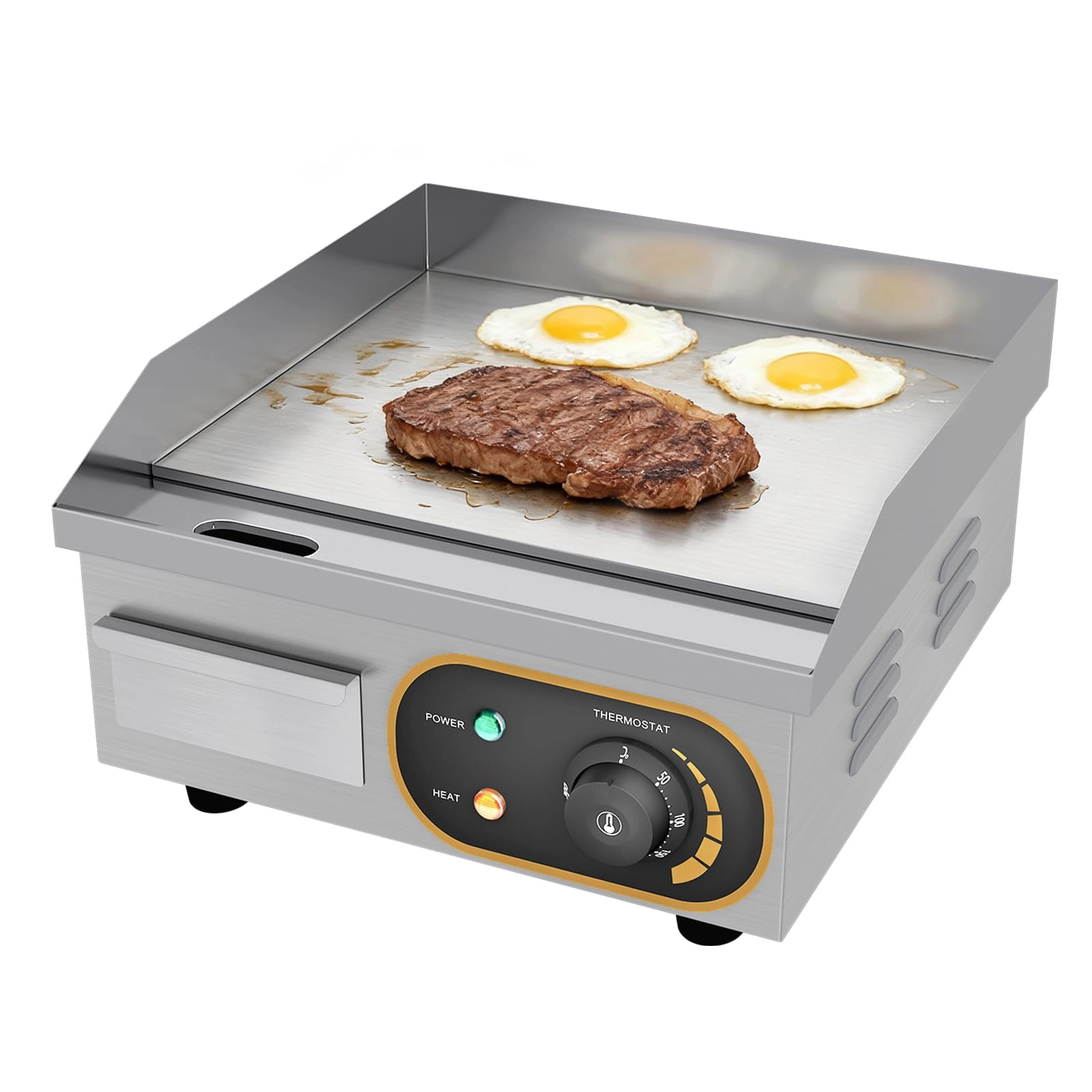 MOOTACO Electric Griddle Plate - 36 x 38 x 20 cm